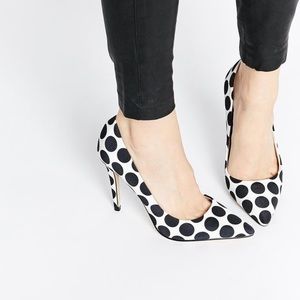 ALDO polka dot pumps
